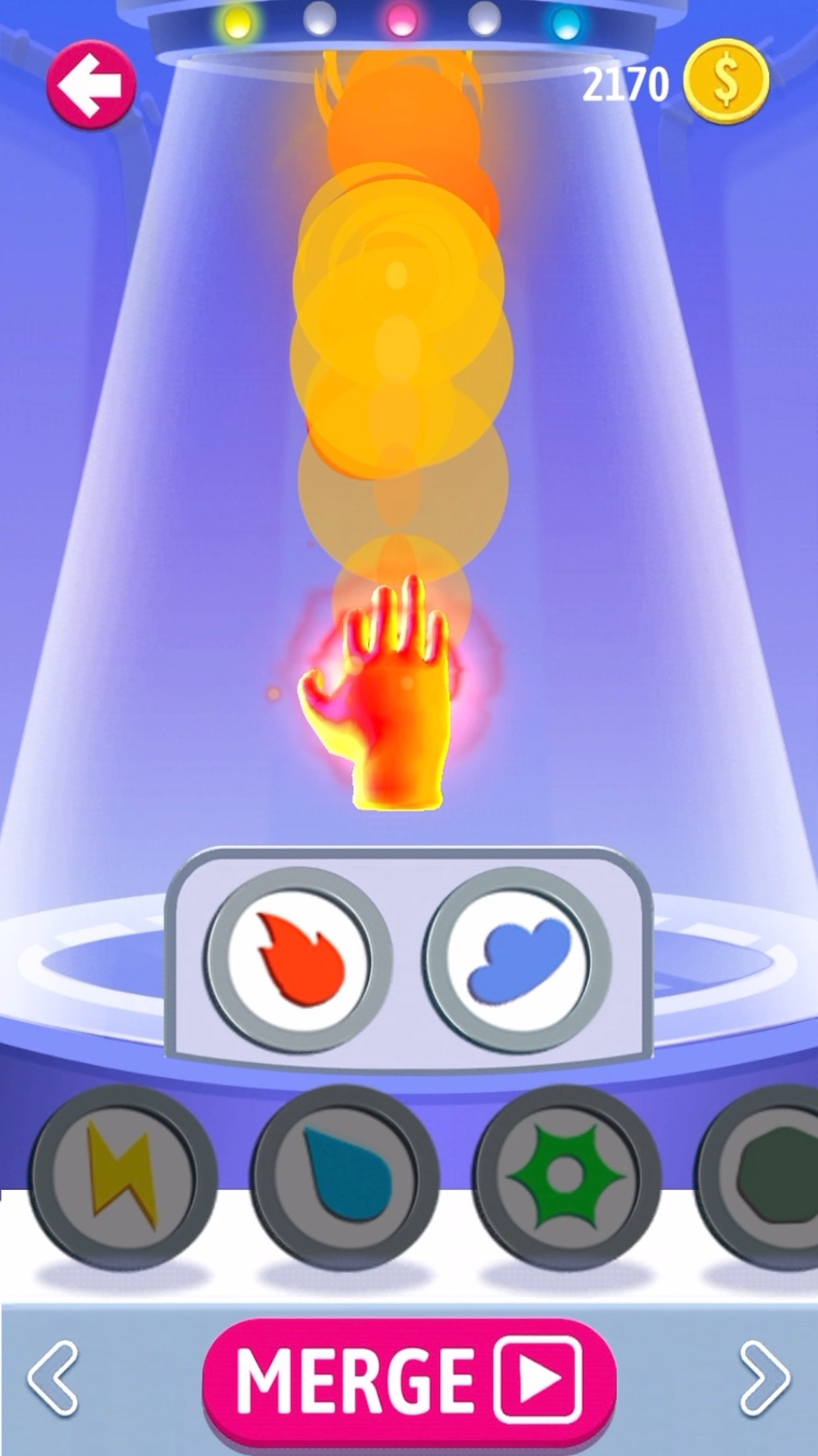 Скриншот игры Elemental Gloves - Magic Power