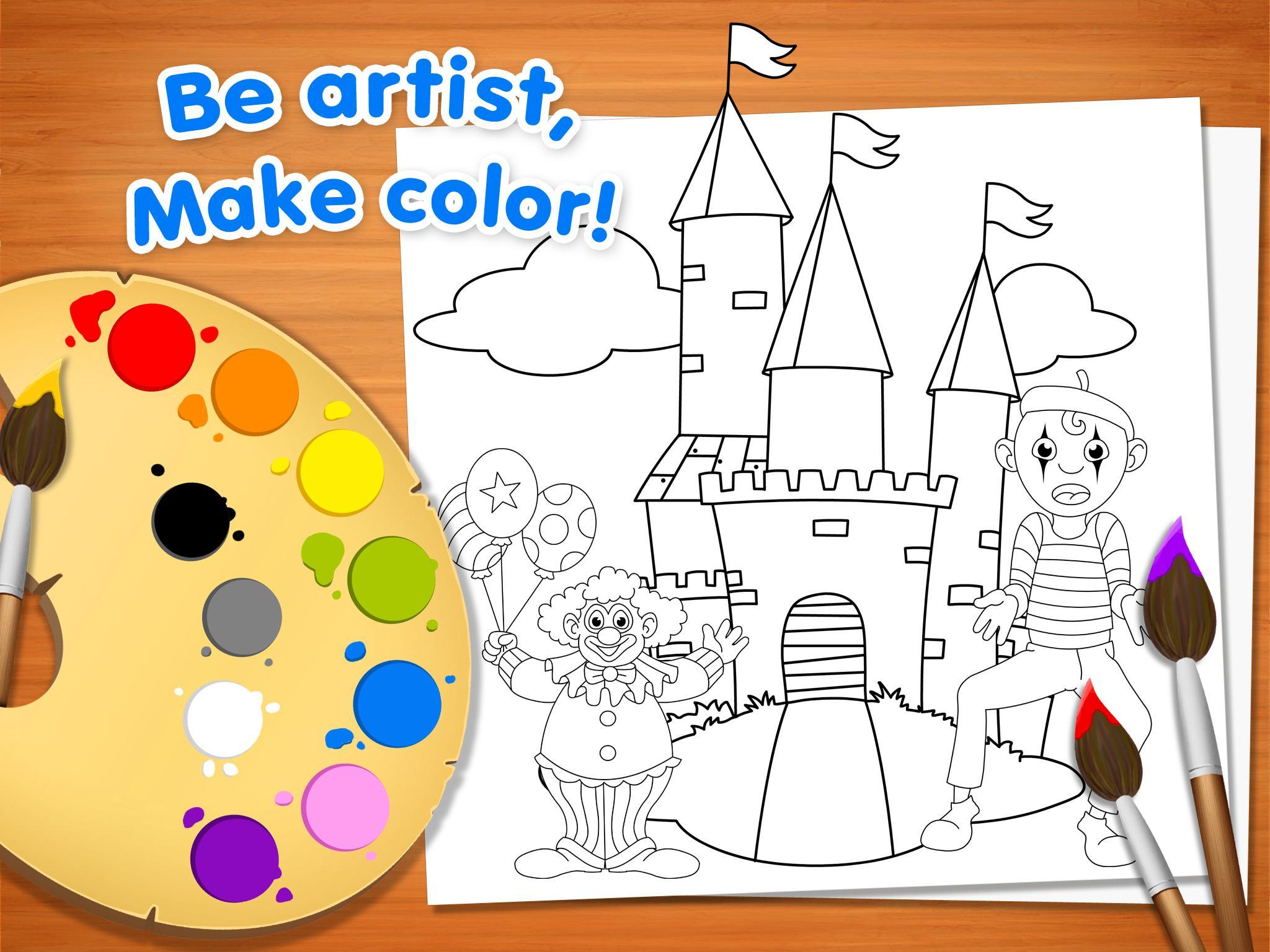 Captura de Tela do Jogo Happy Colors - Coloring Book