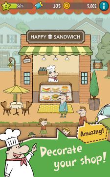 Happy Sandwich Cafe ภาพหน้าจอเกม
