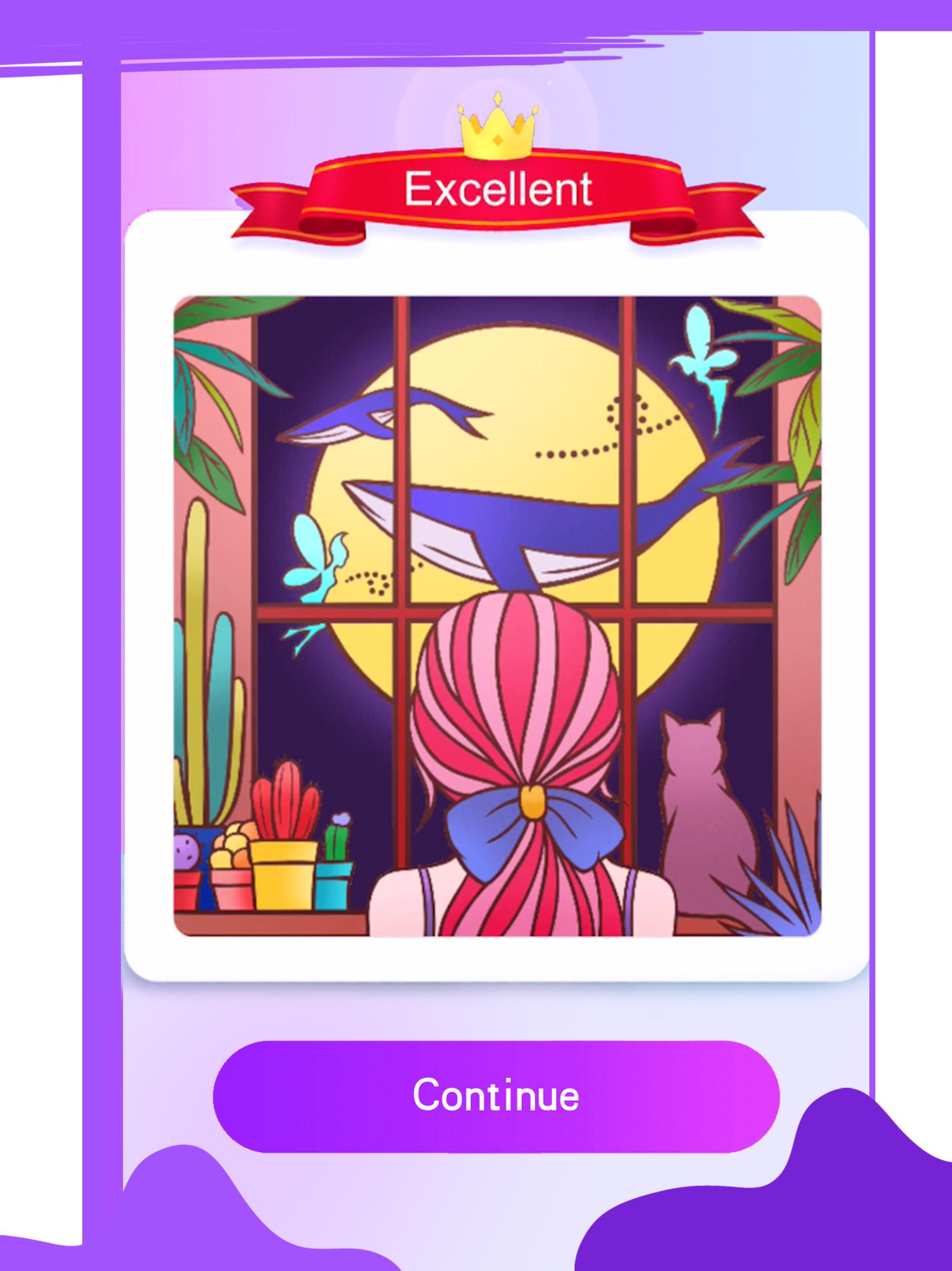 Paint Color: 秘密花园填色游戏 Game Screenshot