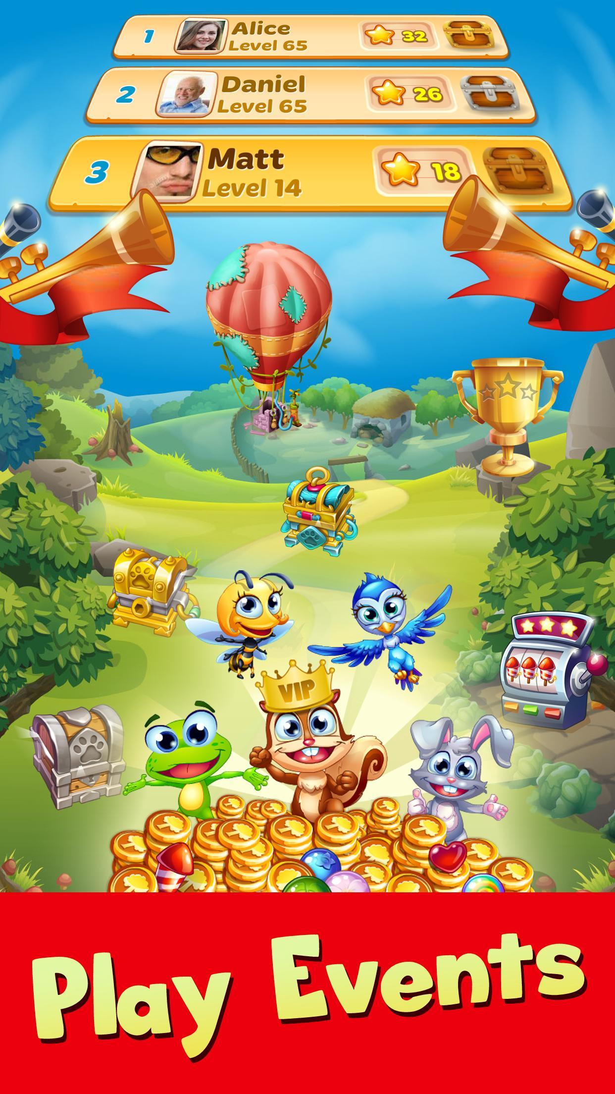 Forest Rescue: Bubble Pop Game Screenshot