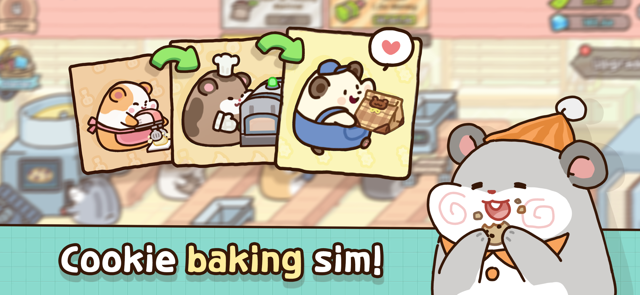 Hamster Cookie Factory Game Screenshot