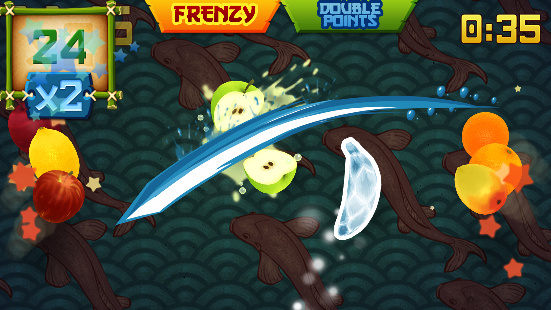 Fruit Ninja Classic Game Screenshot