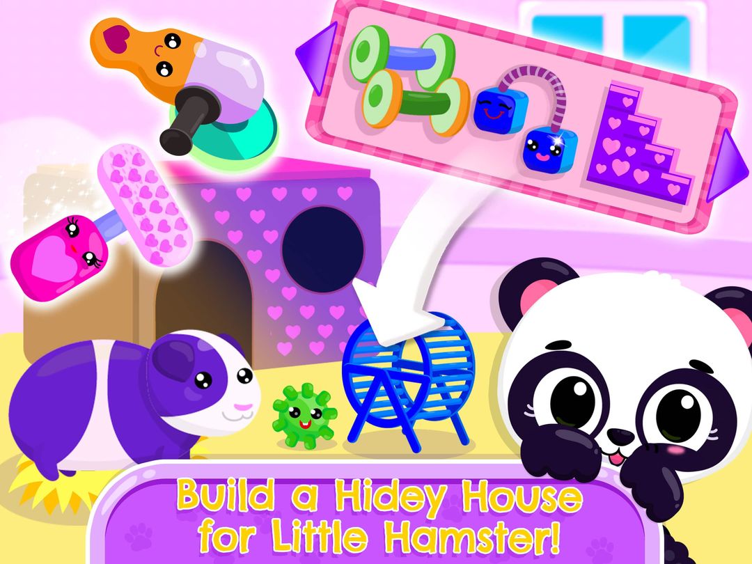 Screenshot of Cute & Tiny Pets - Kids Build Baby Animal Houses
