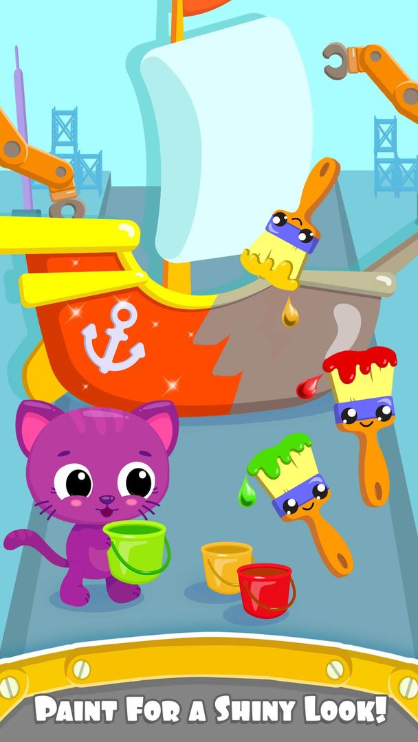 Cute & Tiny Ships - Baby Boat Fix, Paint & Care ภาพหน้าจอเกม