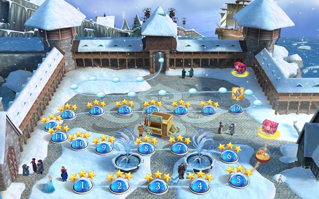 Frozen Free Fall: Icy Shot screenshot game