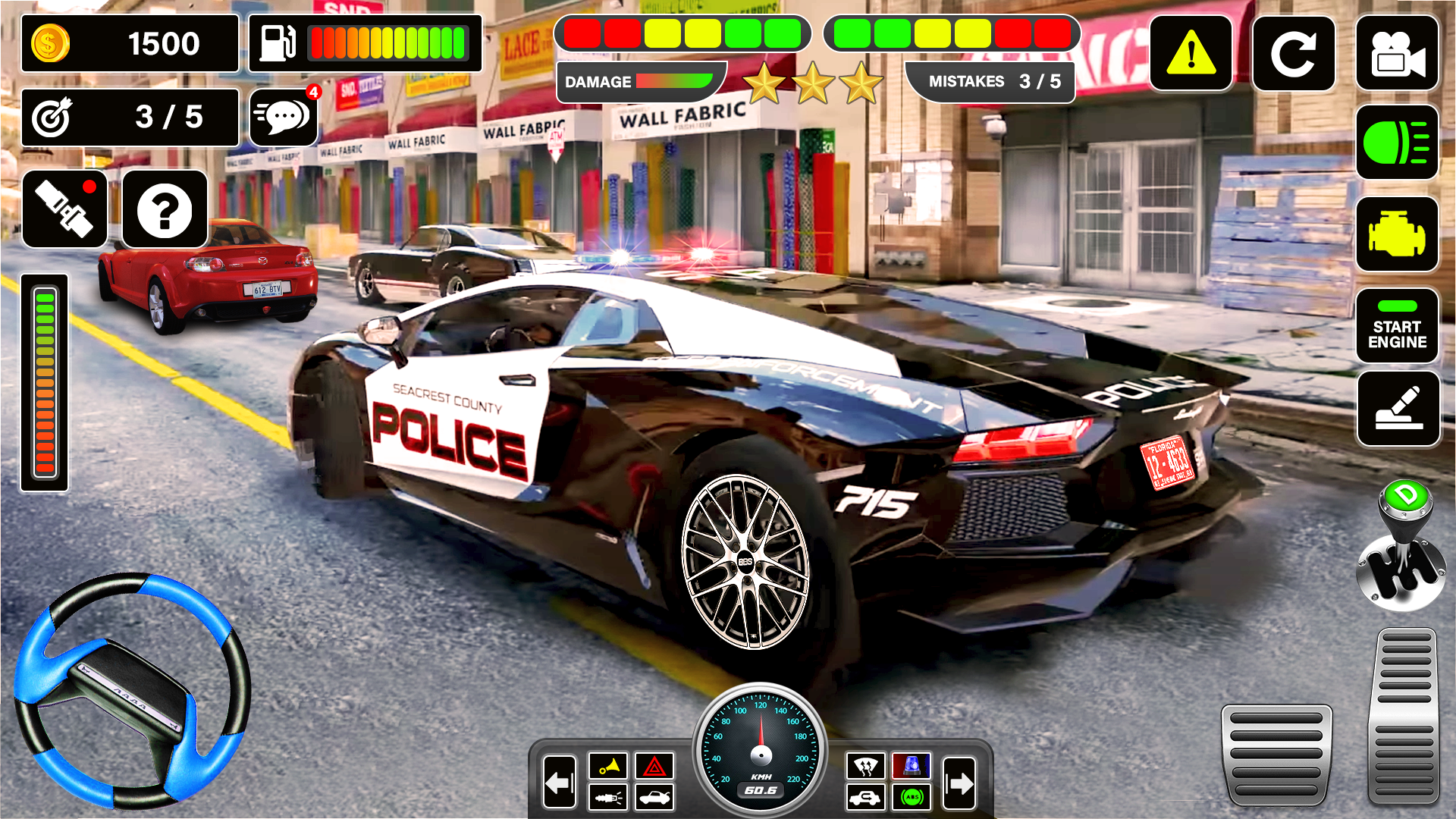 Screenshot of Police Car Thief Chase Game