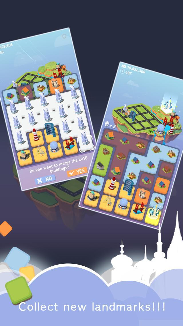 Merge City Game Screenshot