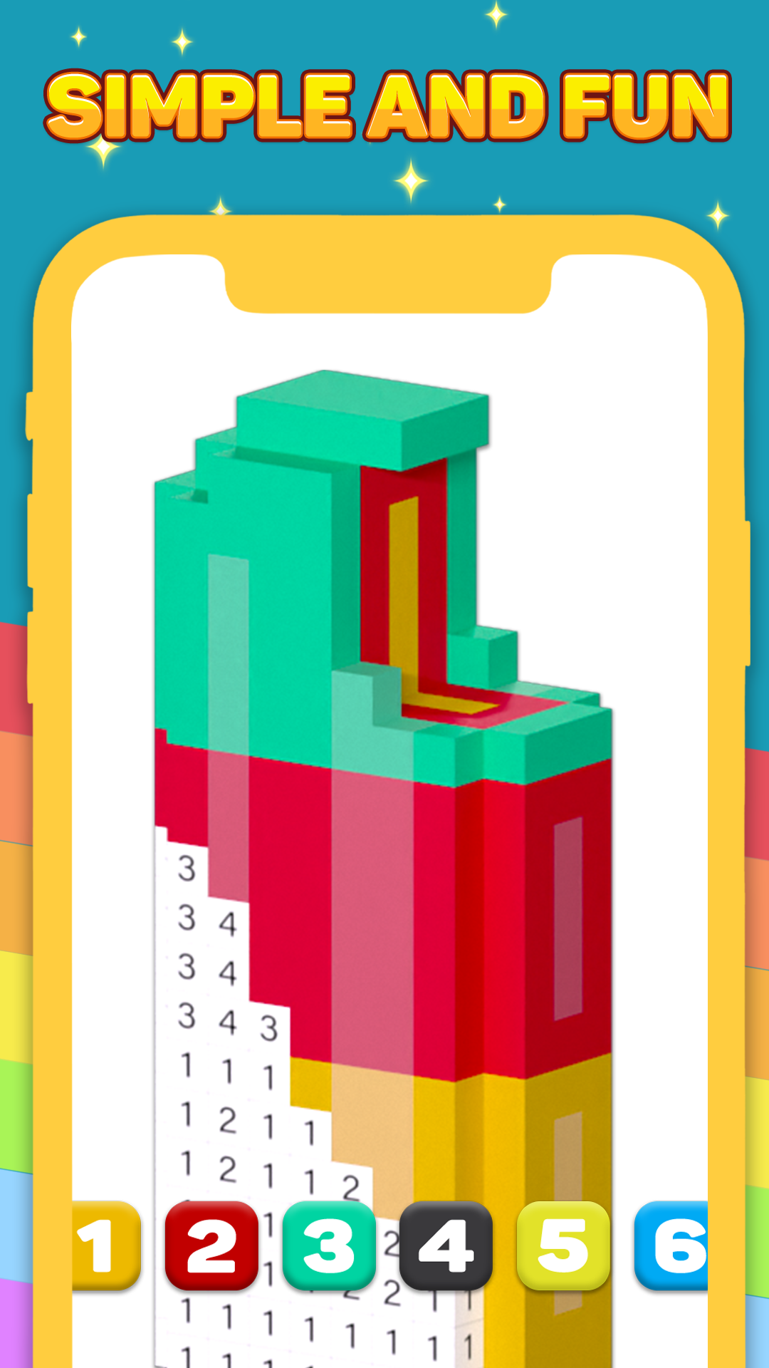 Block Paint: Color by Number Game Screenshot