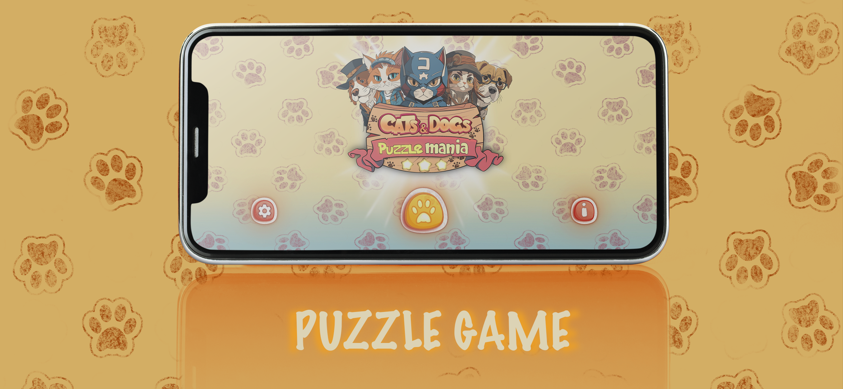 Screenshot of Cats & Dogs Puzzle Mania