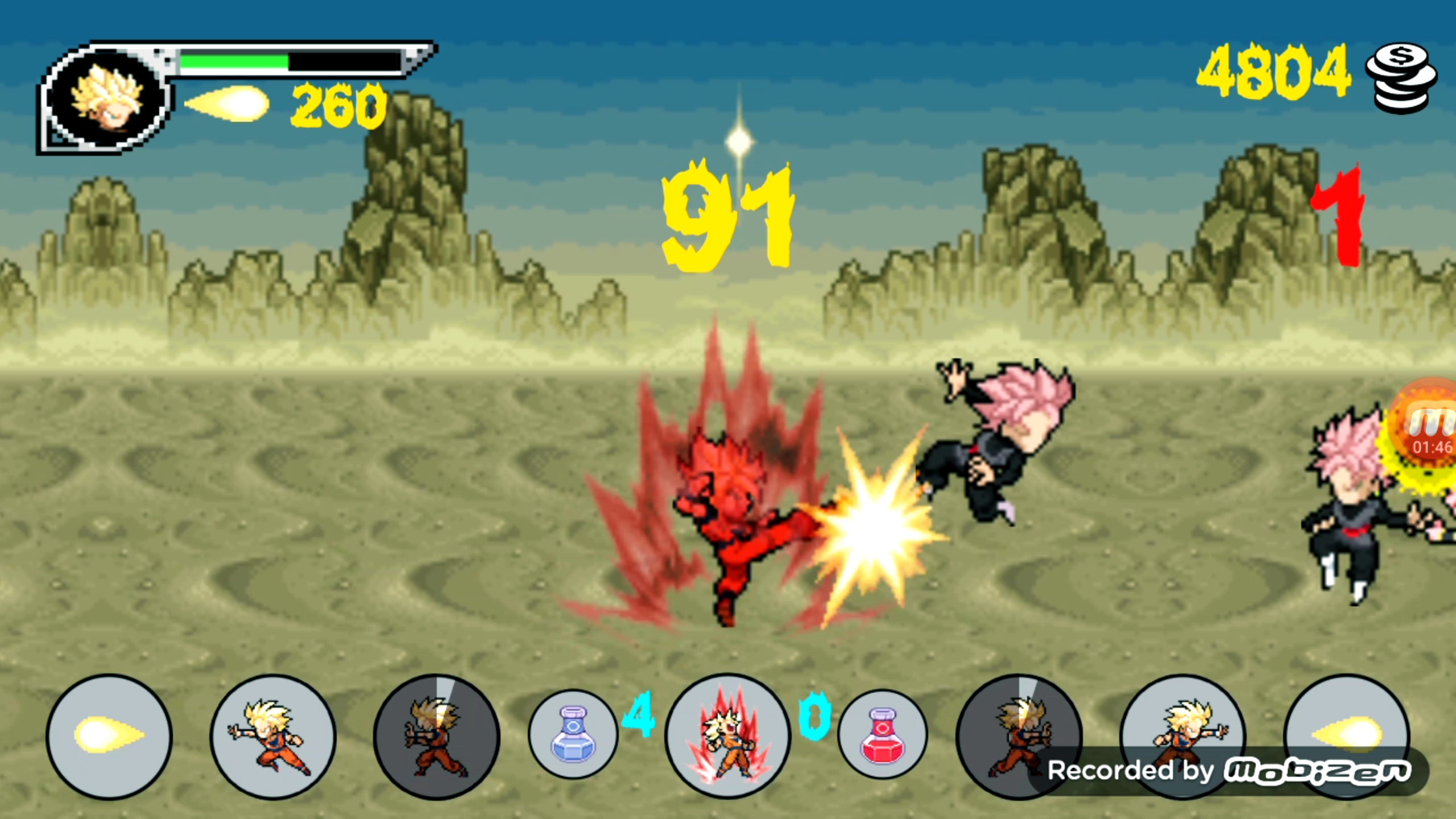 Battle Of Dragon Z Warrior Game Screenshot