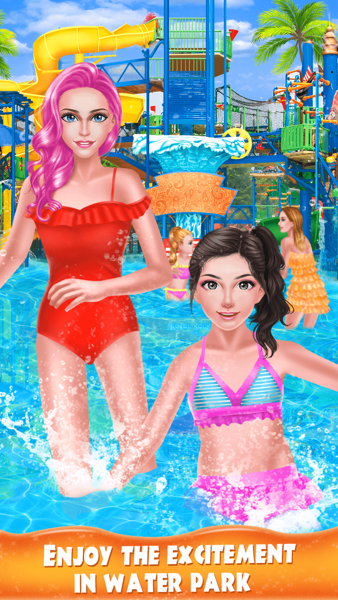 High School Water Park Salon Game Screenshot