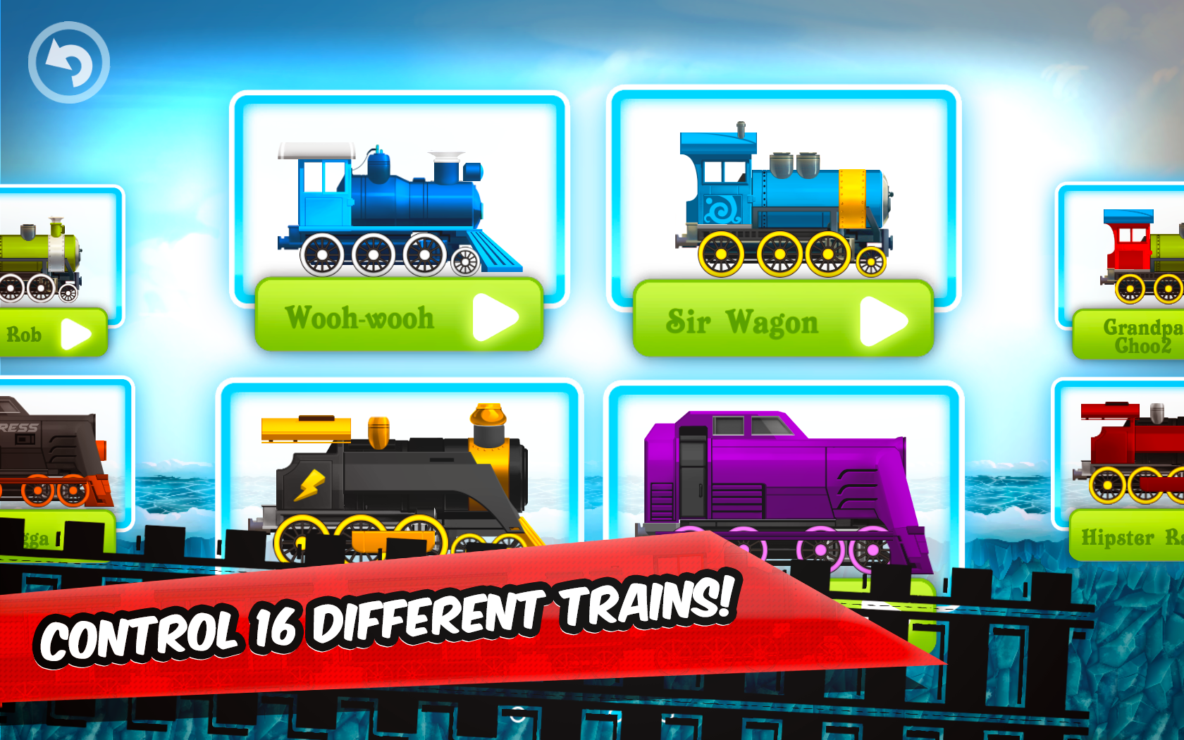 Screenshot 1 of Divertenti giochi di corse di treni per bambini 3.61