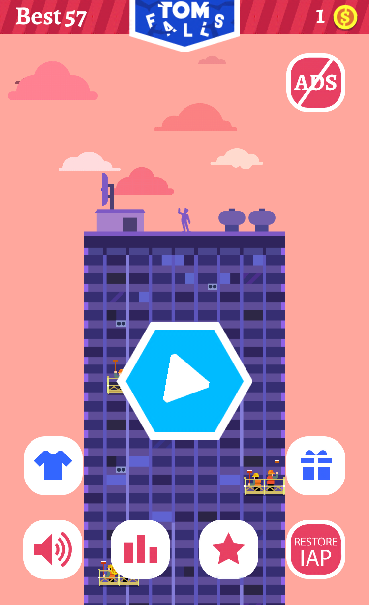 Tom Falls Game Screenshot