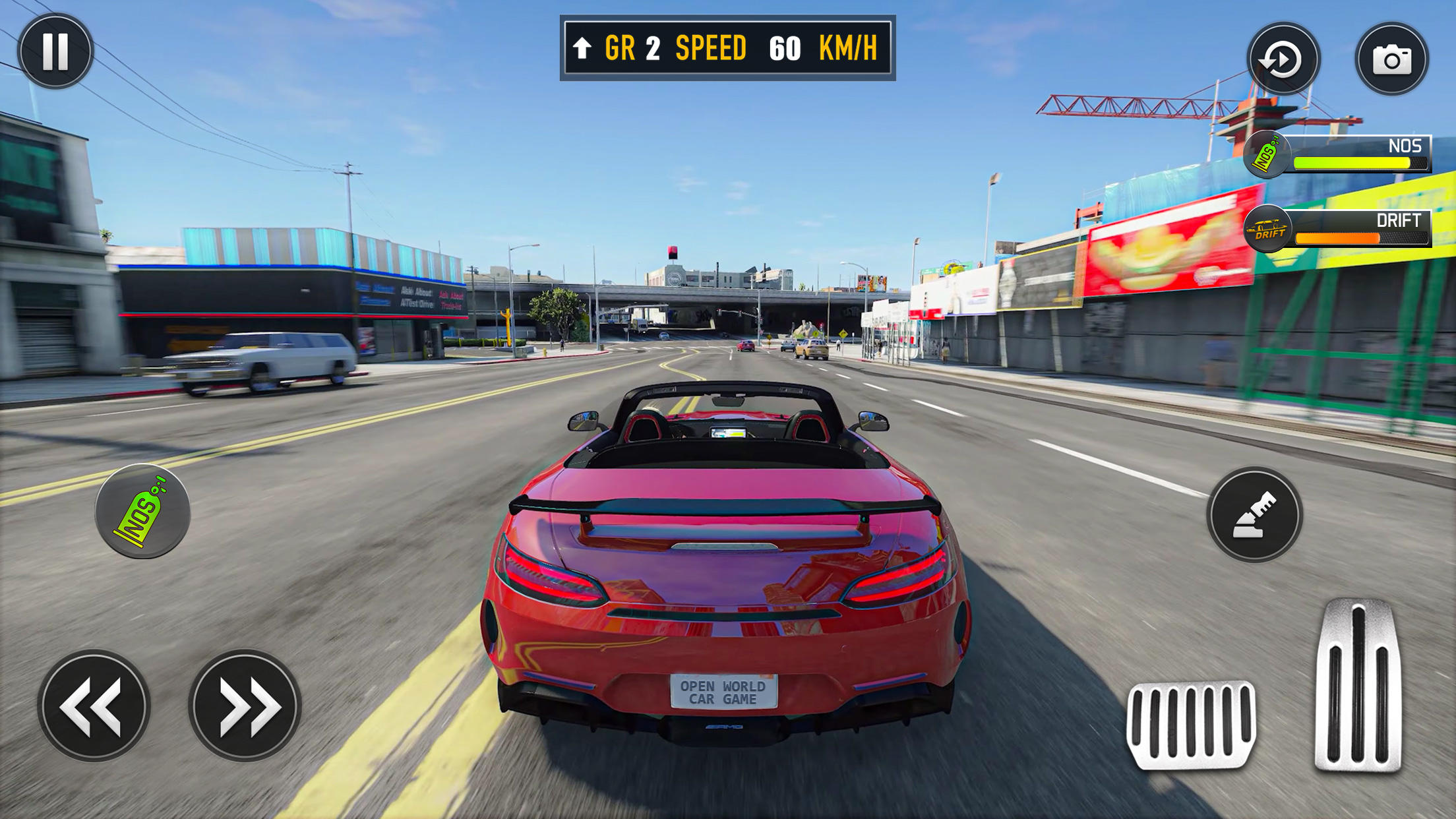Open World Car Driving Game 3D Game Screenshot