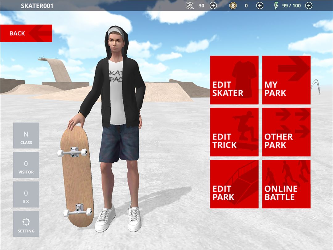 Skate Space screenshot game