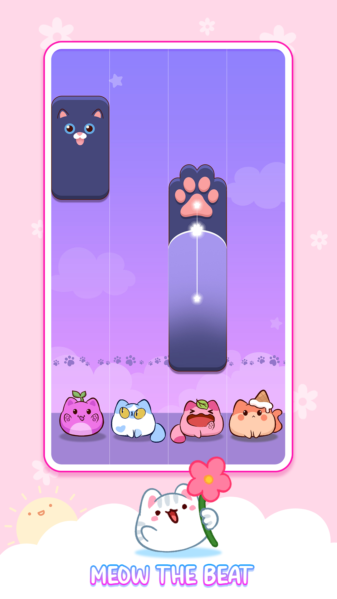 Cat Tiles: Cute Piano Game Game Screenshot