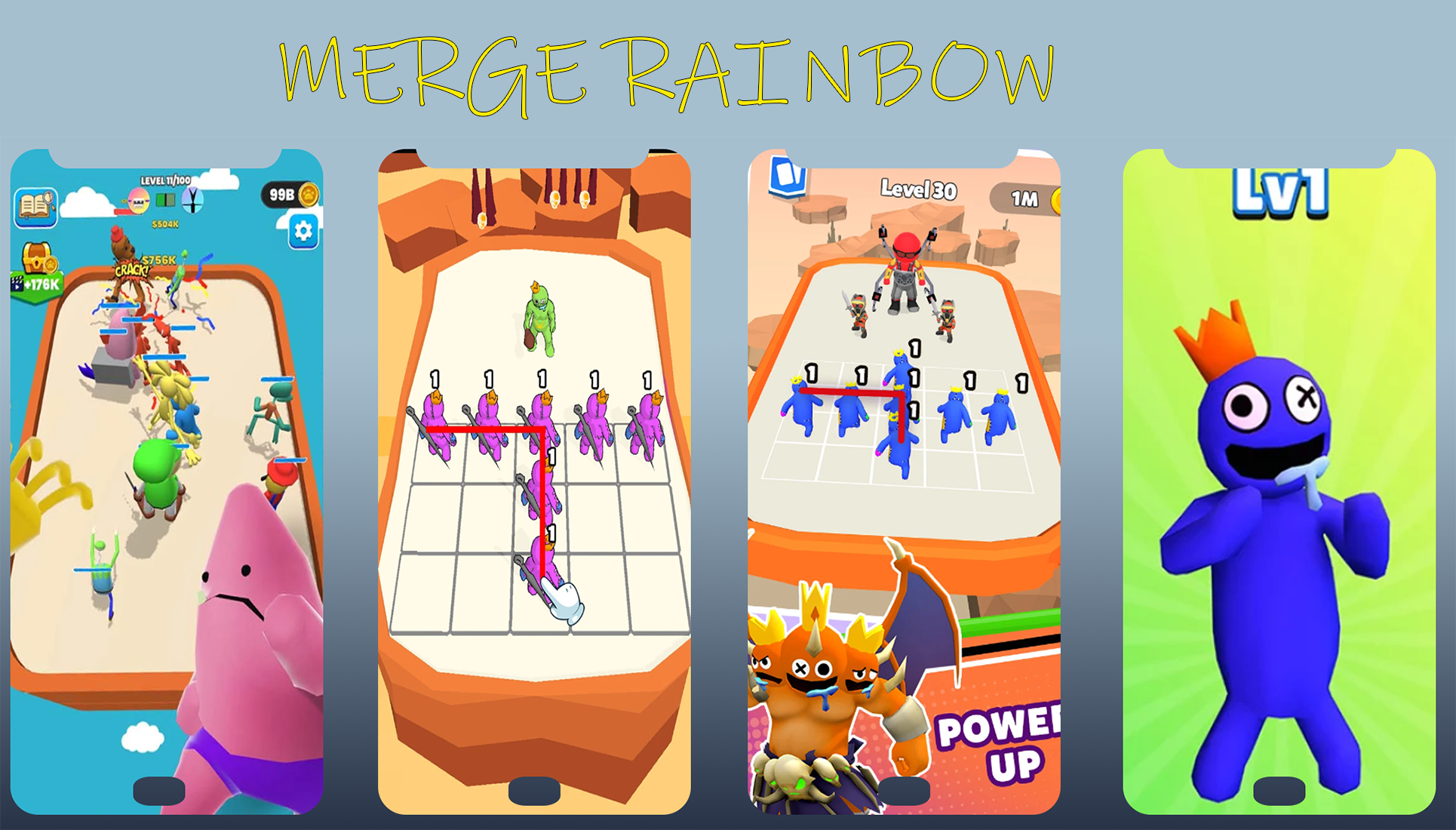 Cuplikan Layar Game Merge Rainbow Friends Master