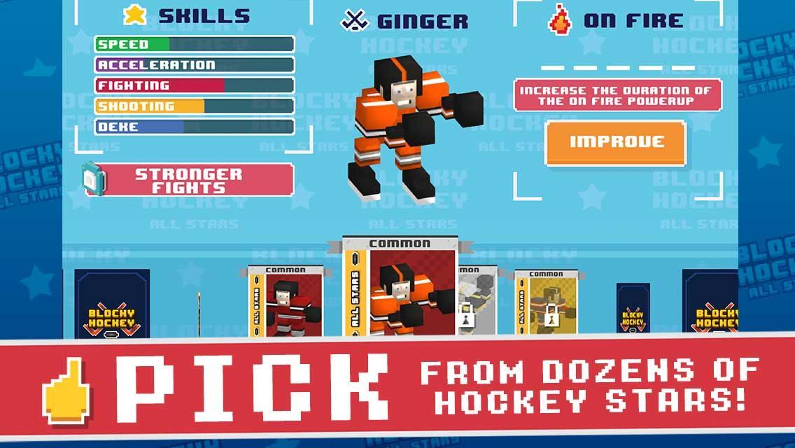 Blocky Hockey All-Stars Game Screenshot