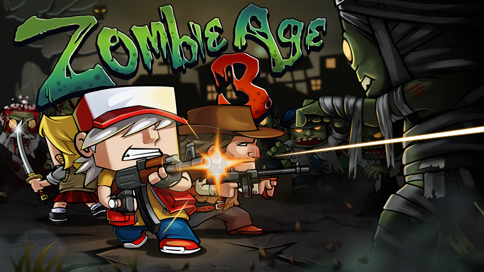 Zombie Age 3: Dead City Game Screenshot