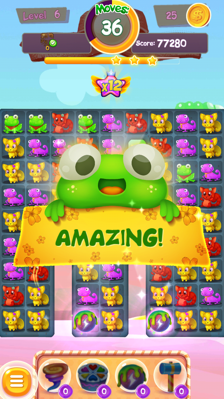 Jelly Pets: Amazing Match 3 Game Screenshot