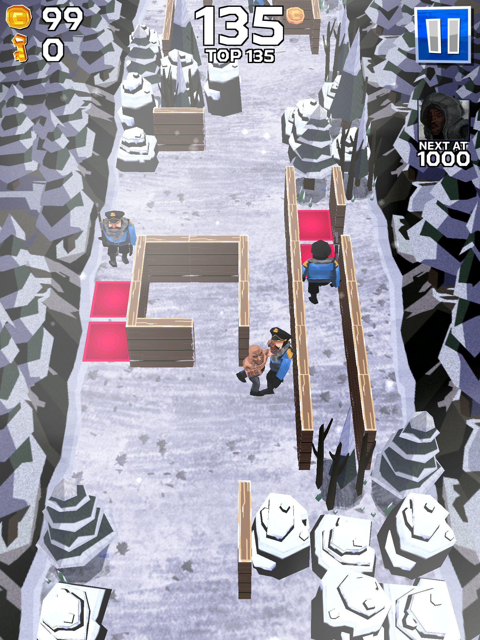 Winter Fugitives Game Screenshot
