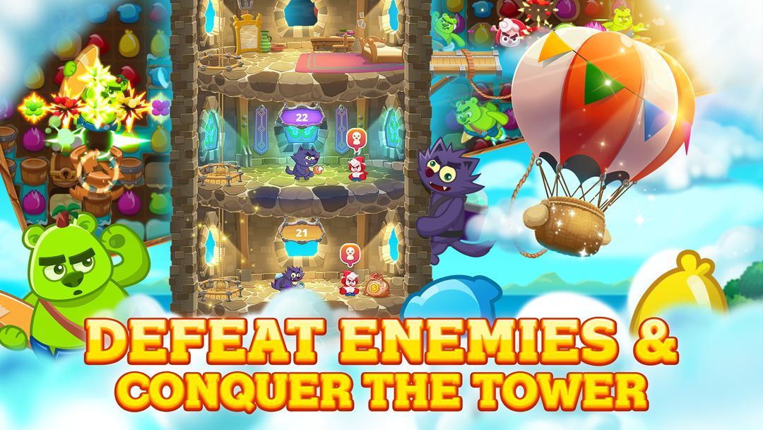 Screenshot of Tower Masters: Match 3 game