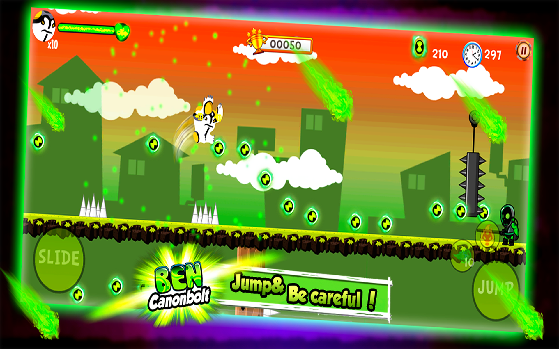 👽 Alien Ben Canonbolt Transform Game Screenshot