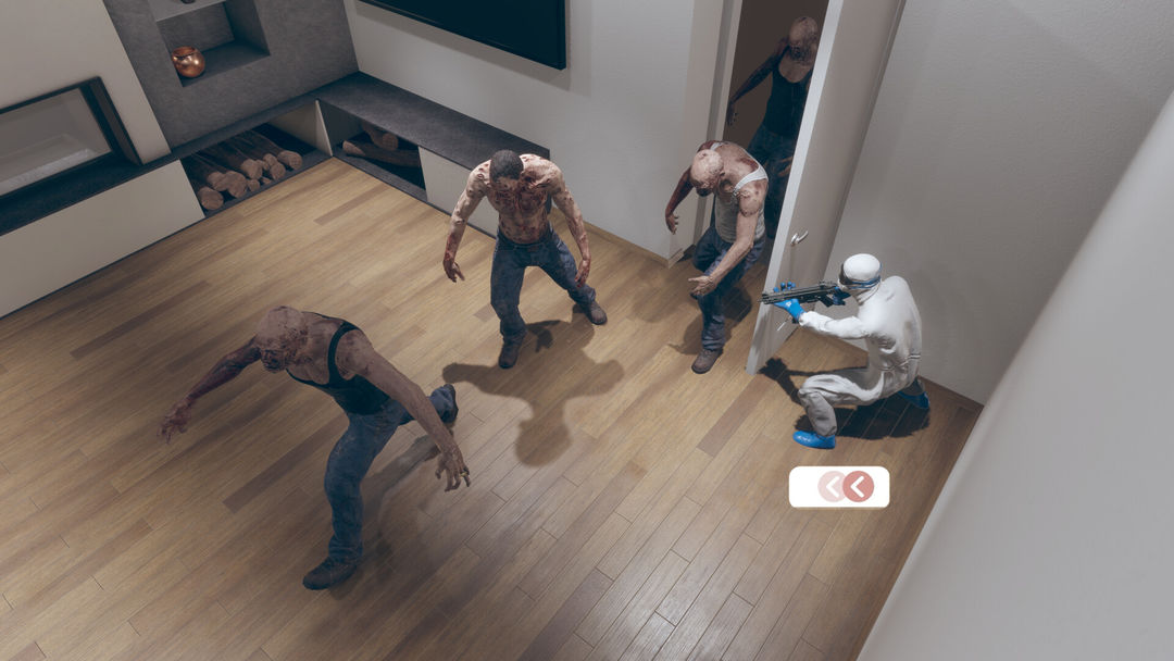 Screenshot of Facing Zombie,and 4 Walls
