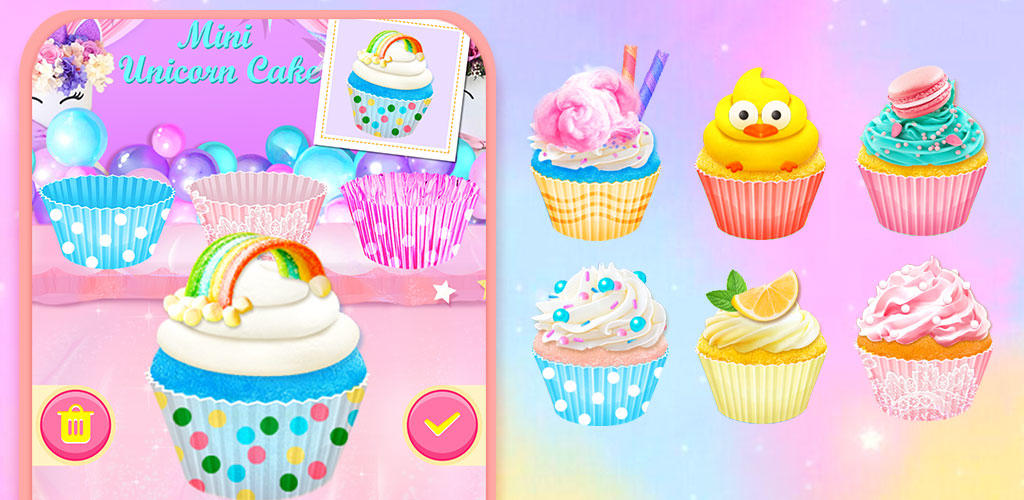 Banner of Cupcake Games Food Cooking 1.3