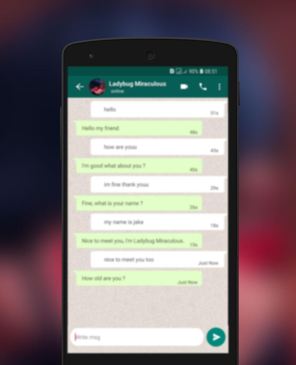 Chat With Ladybug Miraculous - Prank Game Screenshot