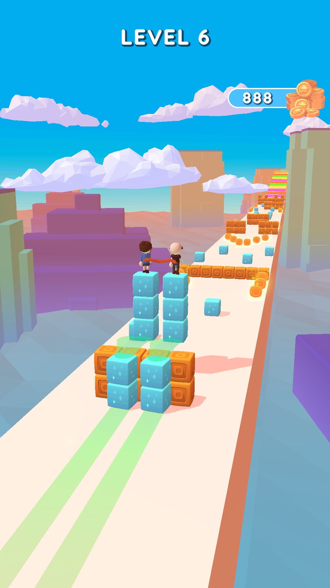 Sky Cube Surfer - Cube Skating Game Screenshot