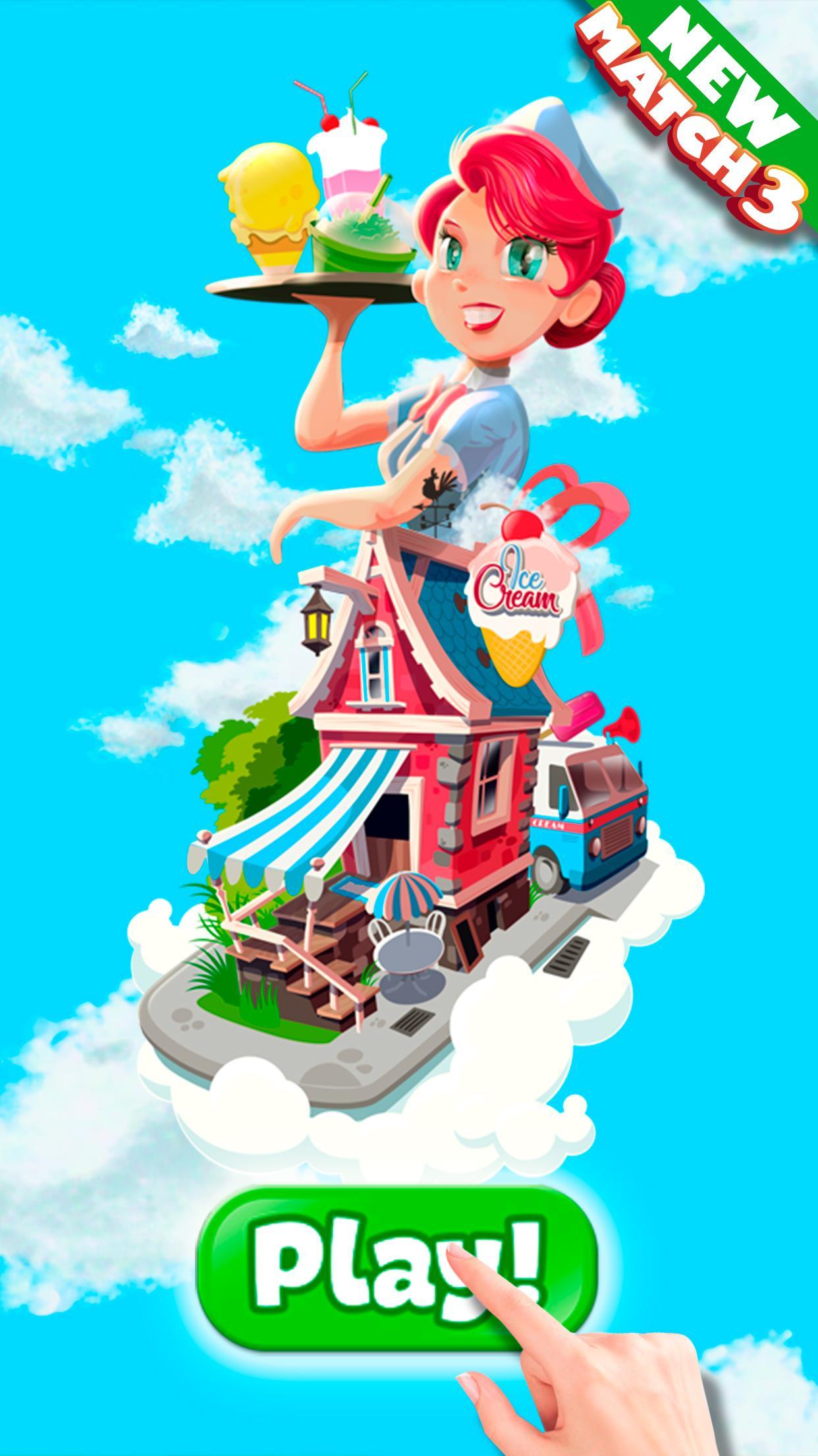 Ice Cream Match 3 Puzzle Game Game Screenshot