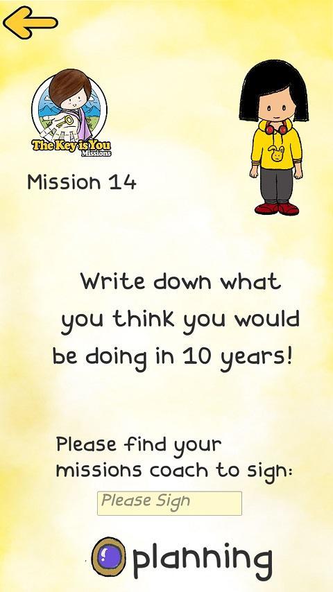 Screenshot of The Key is You Missions