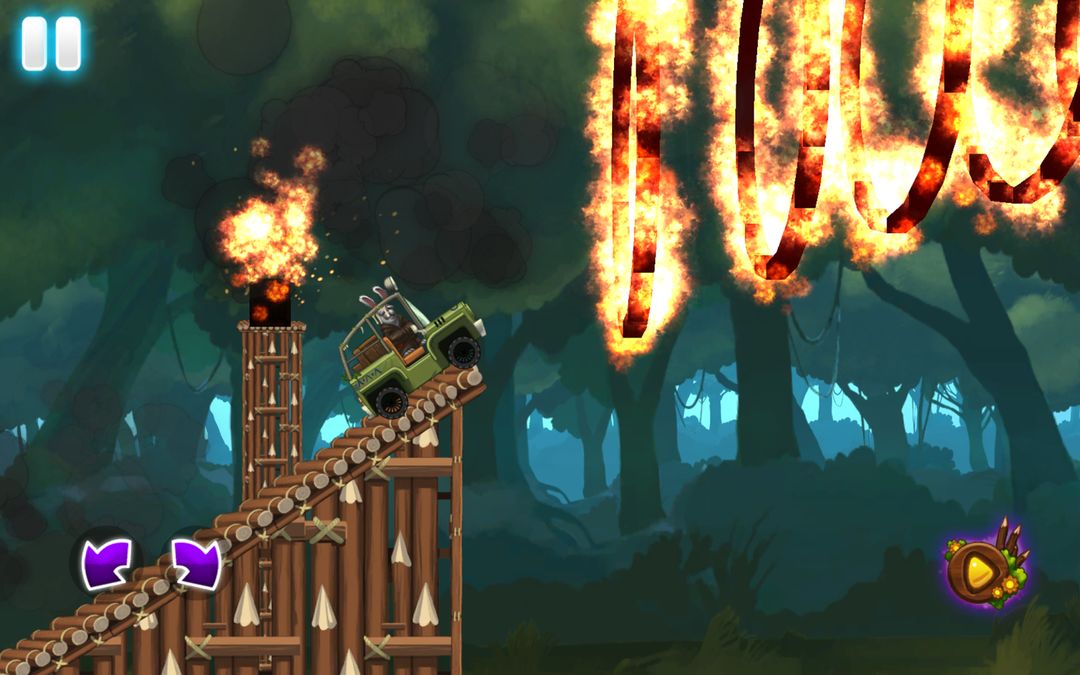 Screenshot of Angry Bunny Race: Jungle Road