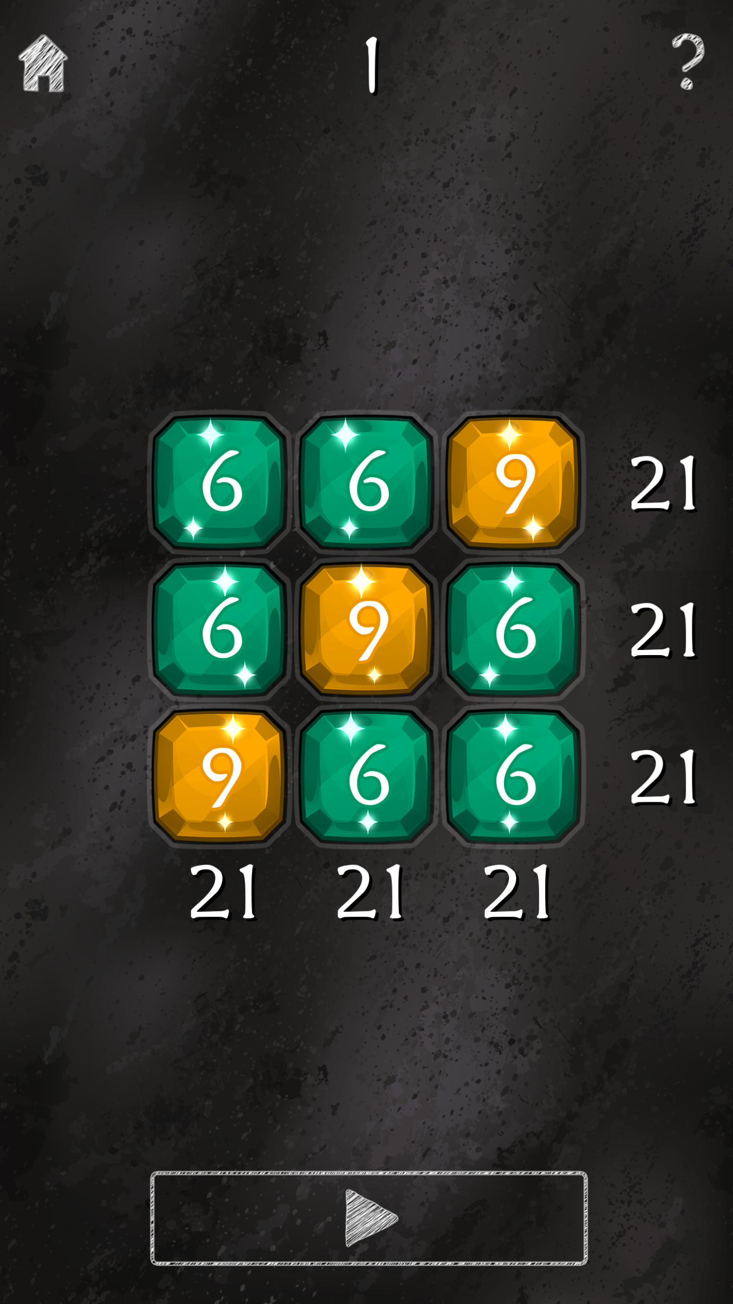 Cuplikan Layar Game XXI: 21 Puzzle Game