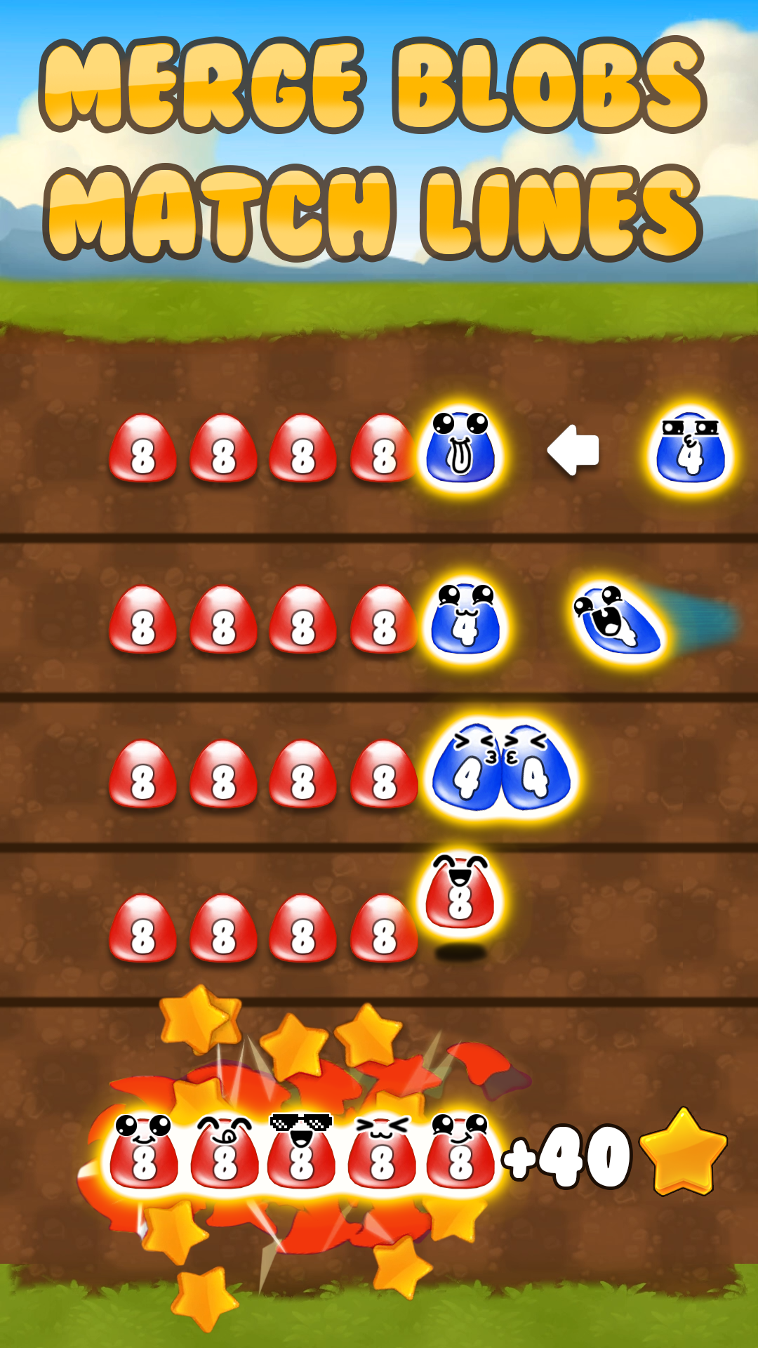 Merge Lines Game Screenshot