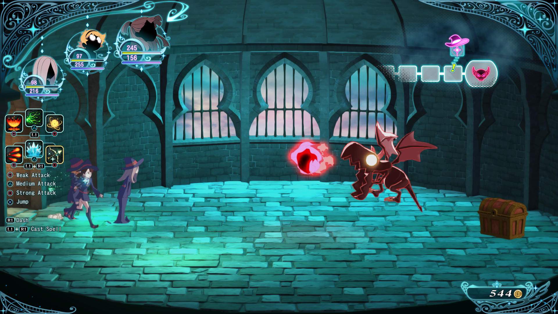 Screenshot of Little Witch Academia: Chamber of Time