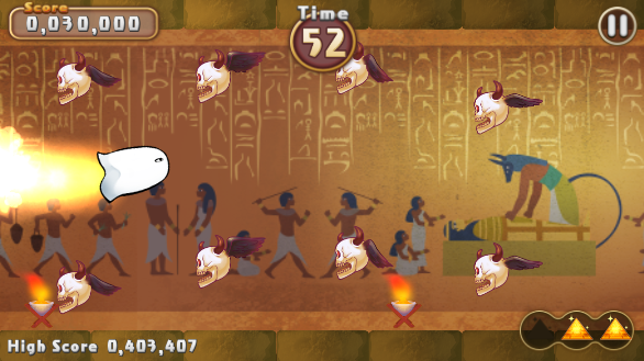 Flying Mr. Medjed Game Screenshot