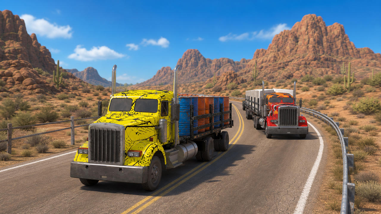 Truck Driving Transport Sim 3D 遊戲截圖