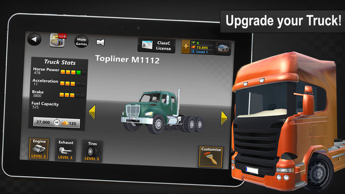 Screenshot of Truck Simulator 2016 3D