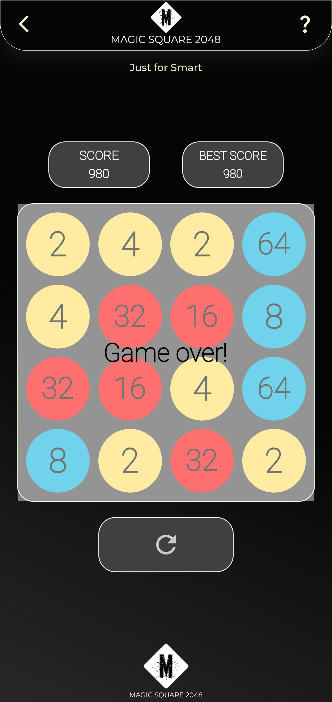 Magic 2048: Brain Puzzle Game Screenshot