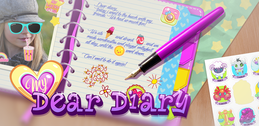 Banner of Lock with My Secret Dear Diary 2.7