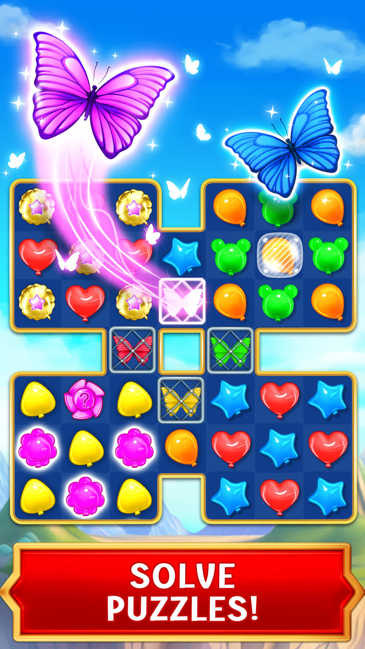 Balloon Pop: Match 3 Games Game Screenshot