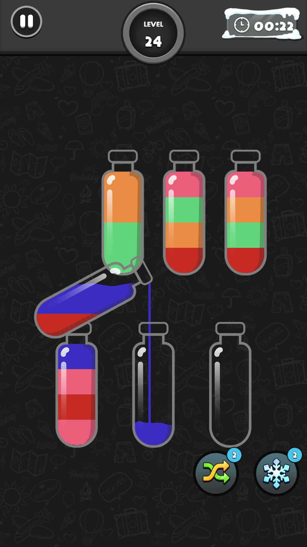 Water Sort Color Premium Game Screenshot