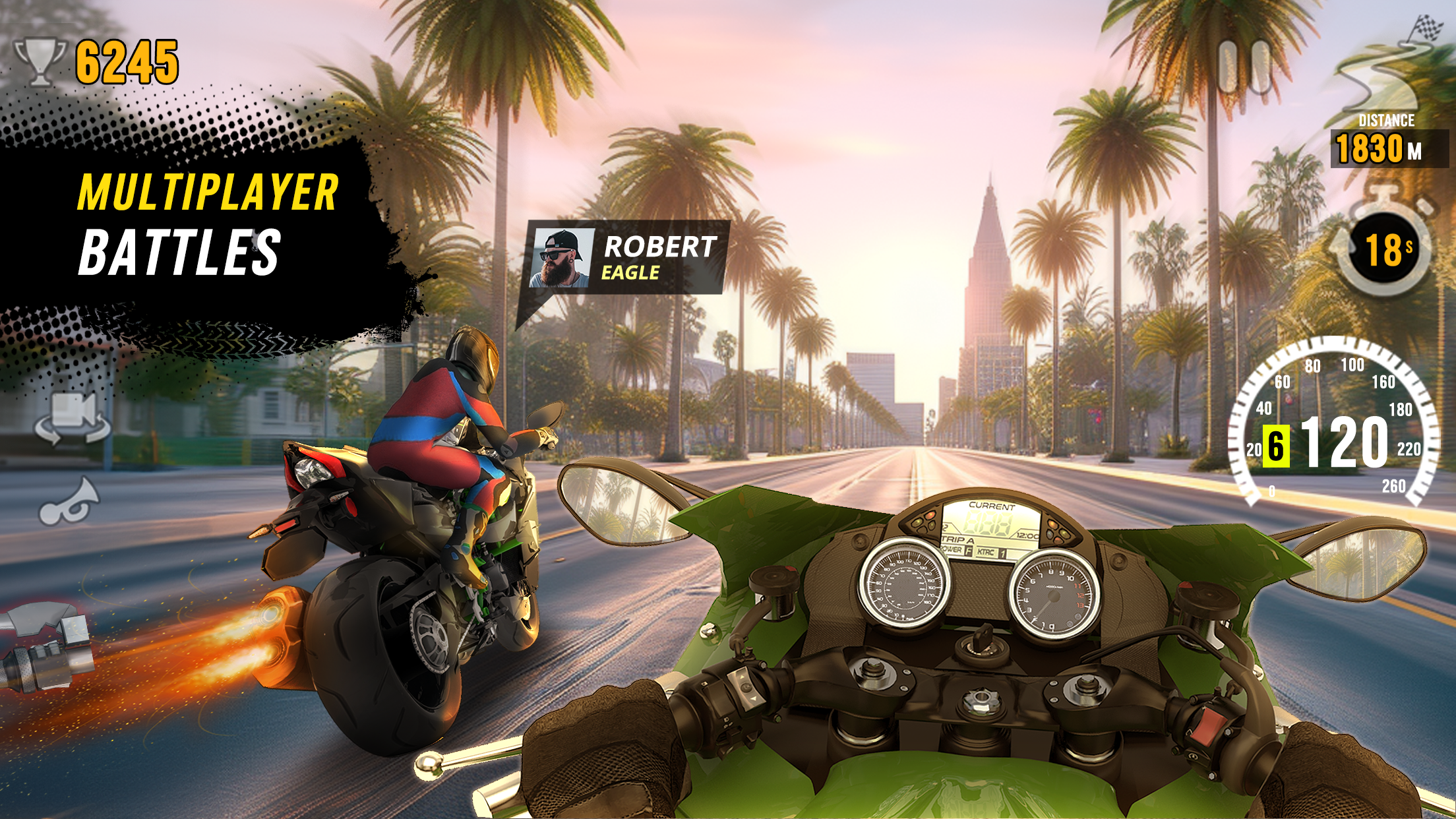 Motor Tour: Biker's Challenge Game Screenshot