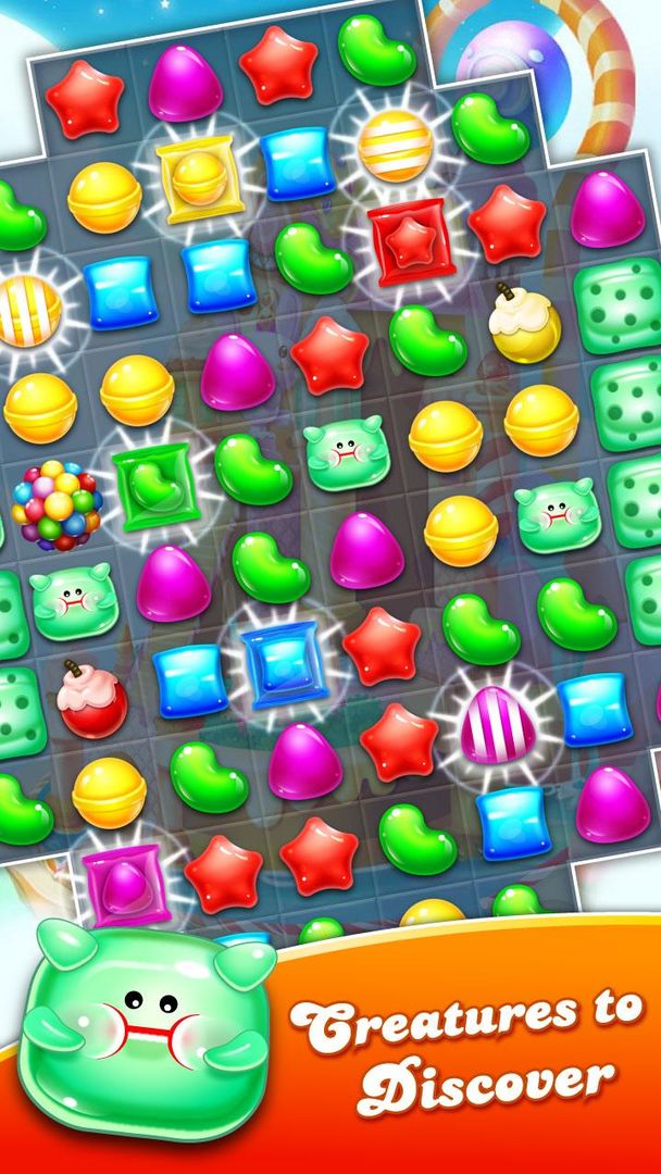 Screenshot of Candy Gems: match 3 Jelly