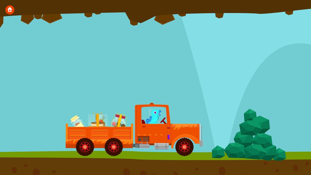 공룡 트럭 - 자동차 및 레이싱 어린이 게임 게임 스크린 샷