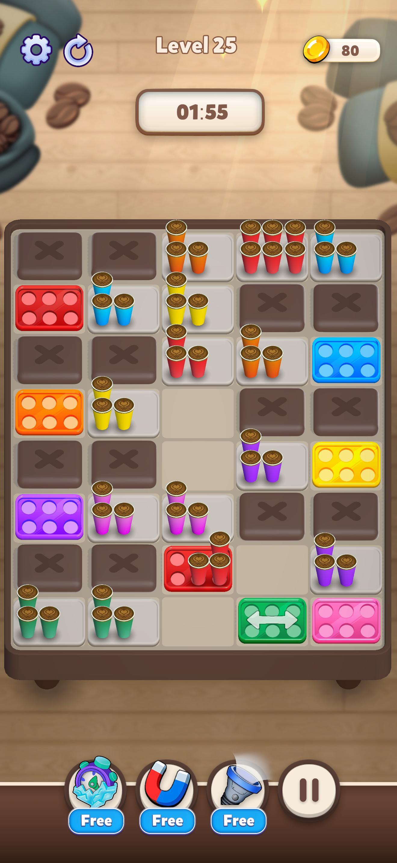 Tidy Cups Game Screenshot