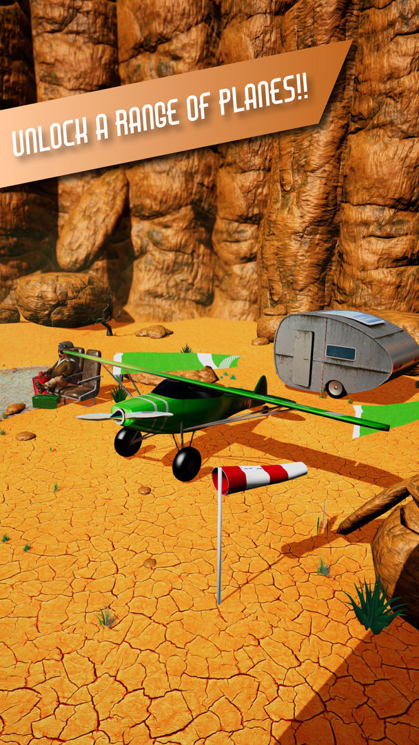 Screenshot of Danger Darrel - Endless Airplane Action Adventure